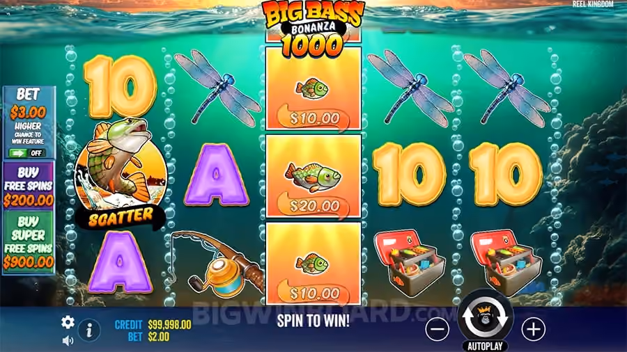 Big Bass Bonanza 1000 base game